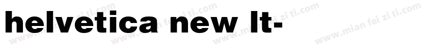 helvetica new lt字体转换